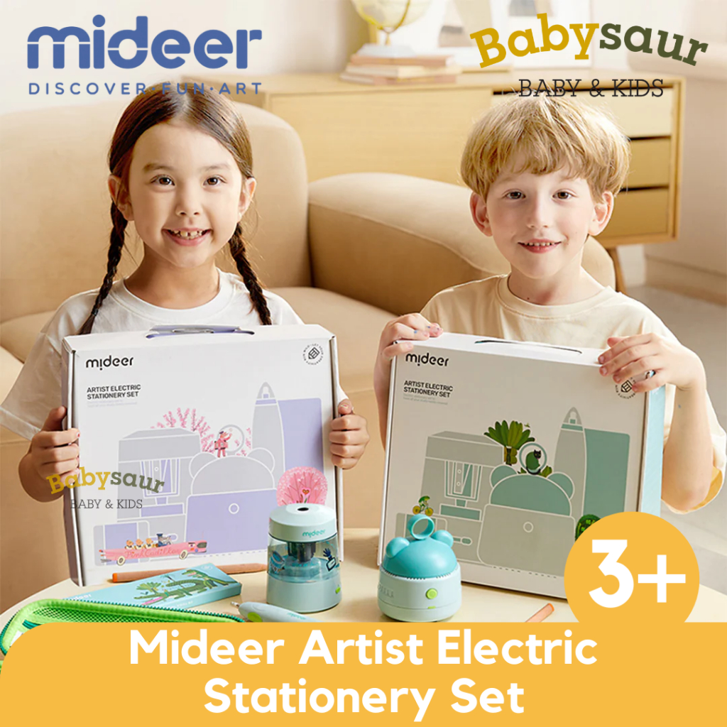 

Mideer Artist Electric Stationery Set Perlengkapan Alat Tulis Anak Stationary Kado Anak Sekolah Pensil Rautan Serutan Elektrik Otomatis Penghapus Dust Free Pencil
