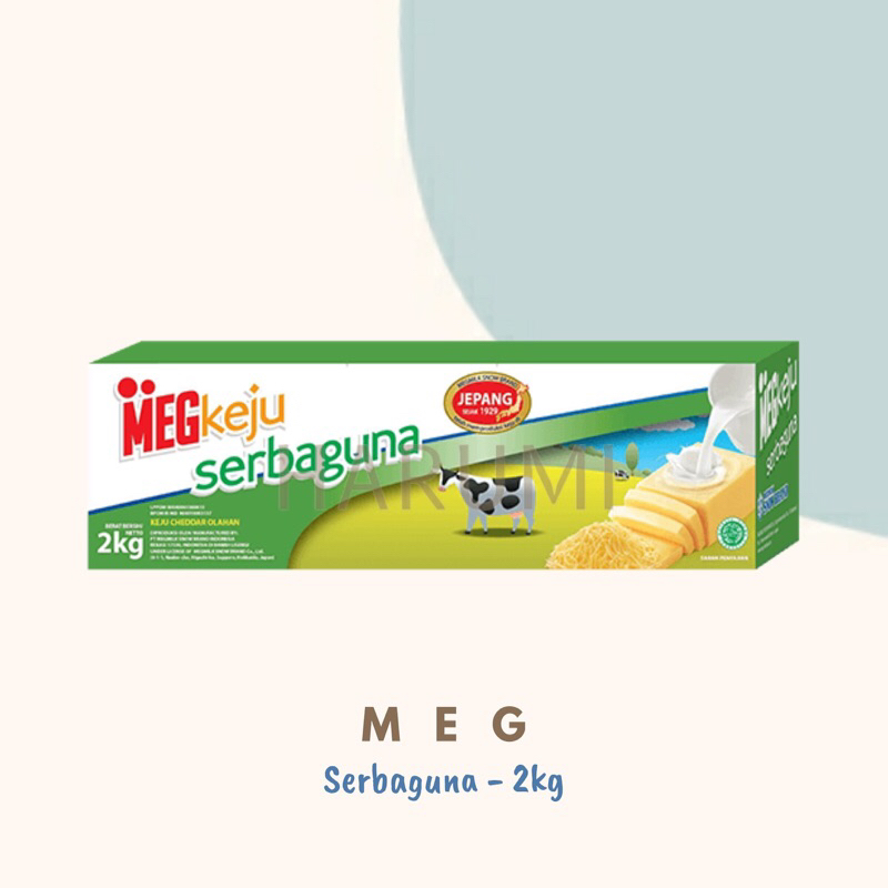 

Meg Keju Serbaguna / Cheddar Cheese Meg Serbaguna - 2kg