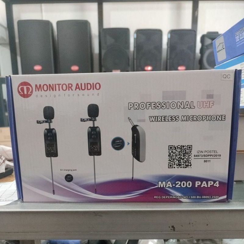 mic clip wireless monitor audio MA-200 PAP4
