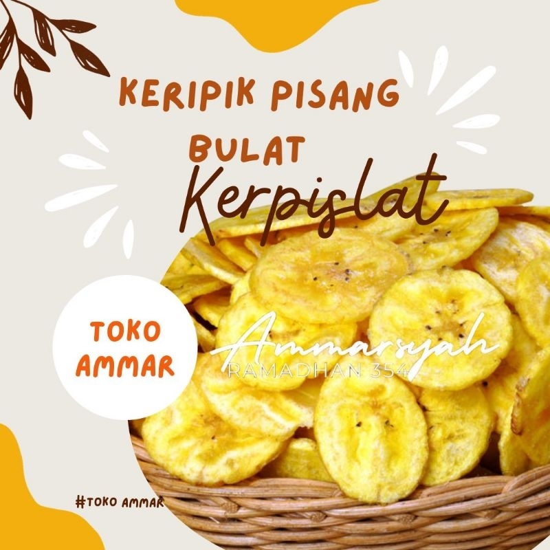 

Keripik Pisang Bulat Manis Aroma Nangka(500gram) 1/2 kg Camilan Murah Meriah