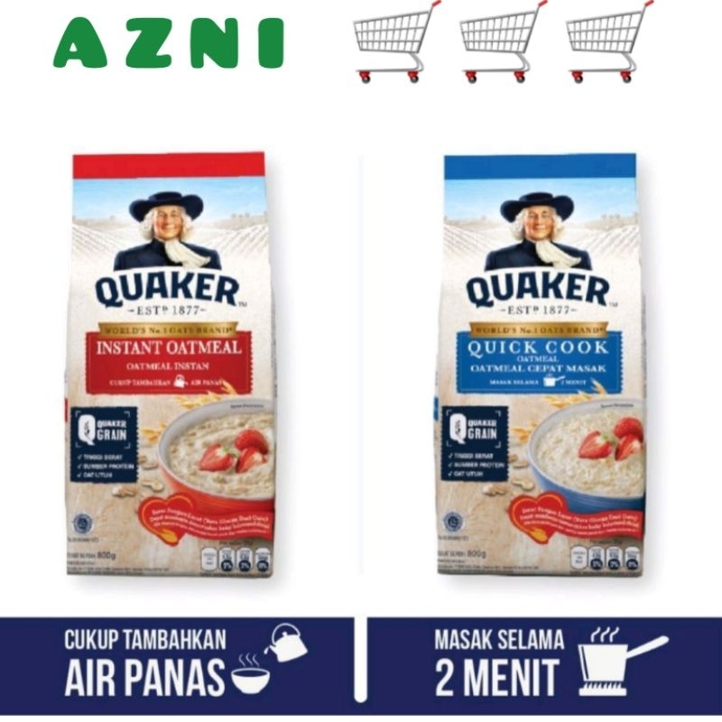 

Quaker Oatmeal 200 gr - Instan/ Quick Cook/ All Varian