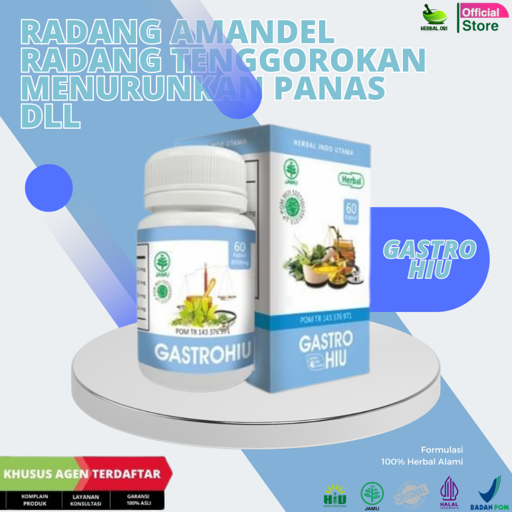 

Khusus Agen Gastro Hiu - Herbal lambung - obat maag-Herbal Sakit Perut Original