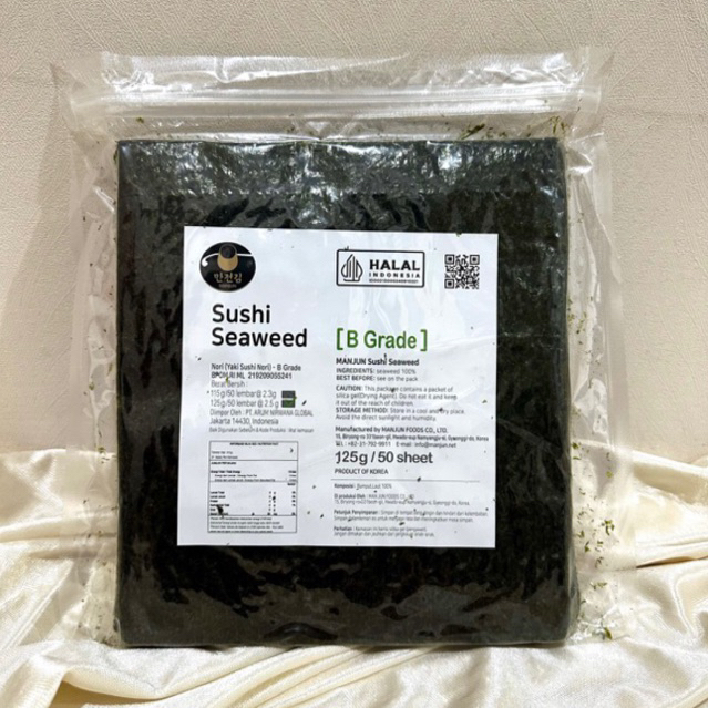 

[SHARE] Nori 10 Lembar | Nori Manjun Grade B | Nori Sushi | Seaweed | Rumput Laut