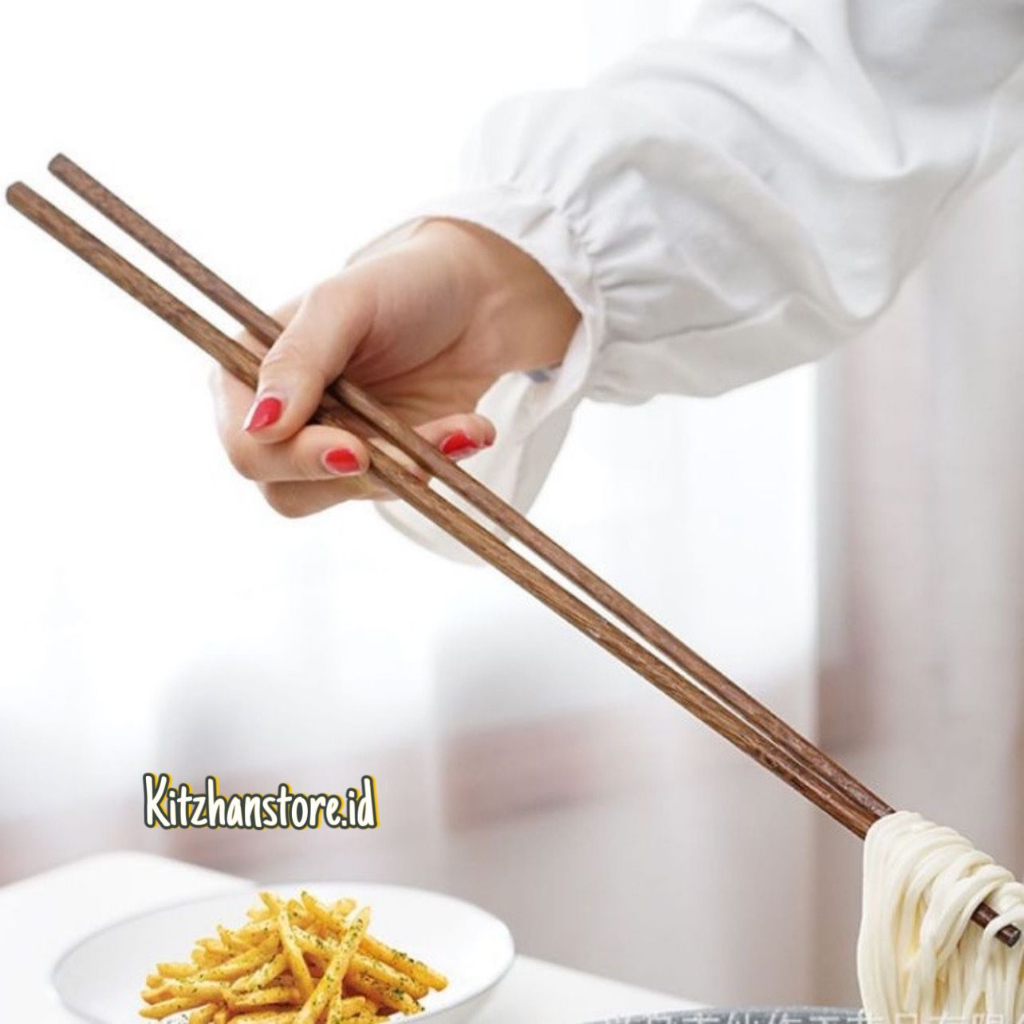 sumpit kayu panjang 32cm dan 42cm  sumpit kayu gorengan  sumpit kayu masak  sumpit kayu jepang