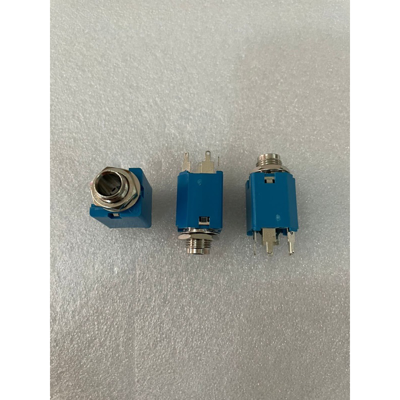 Soket Mic Stereo PVC BIRU soket akai stereo TEMBAGA