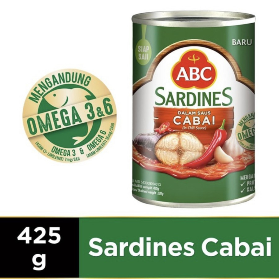 

Abc Sardines Cabai 425 gram