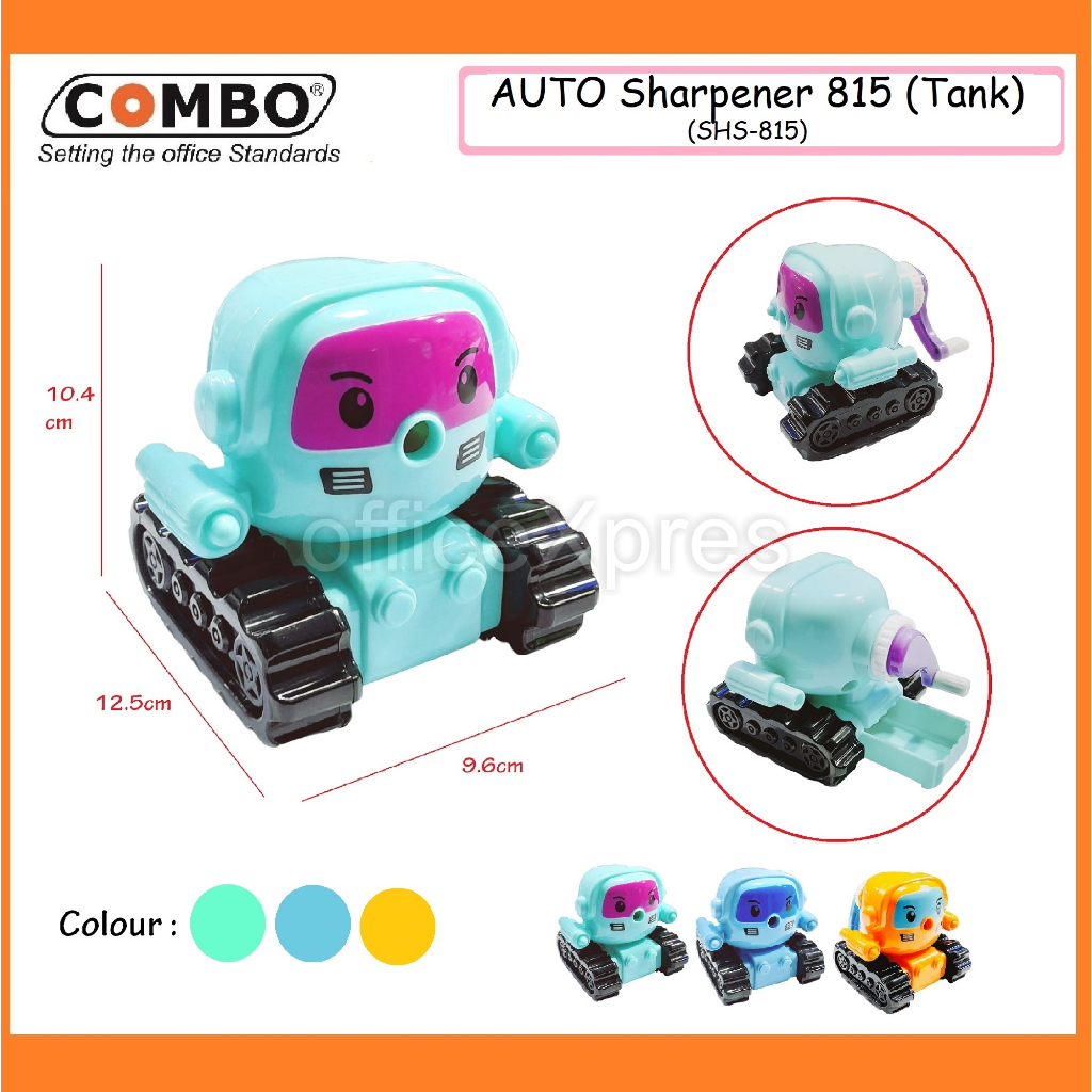 

Serutan Pensil / Rautan Pensil / Rautan Meja Putar Mobil Tank / Sharpener 815 Anti Selip Auto-Feed