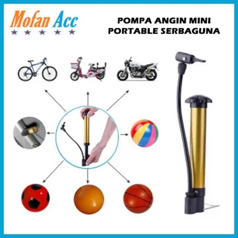 [aru] pompa angin mini popa sepedah pompa bola l