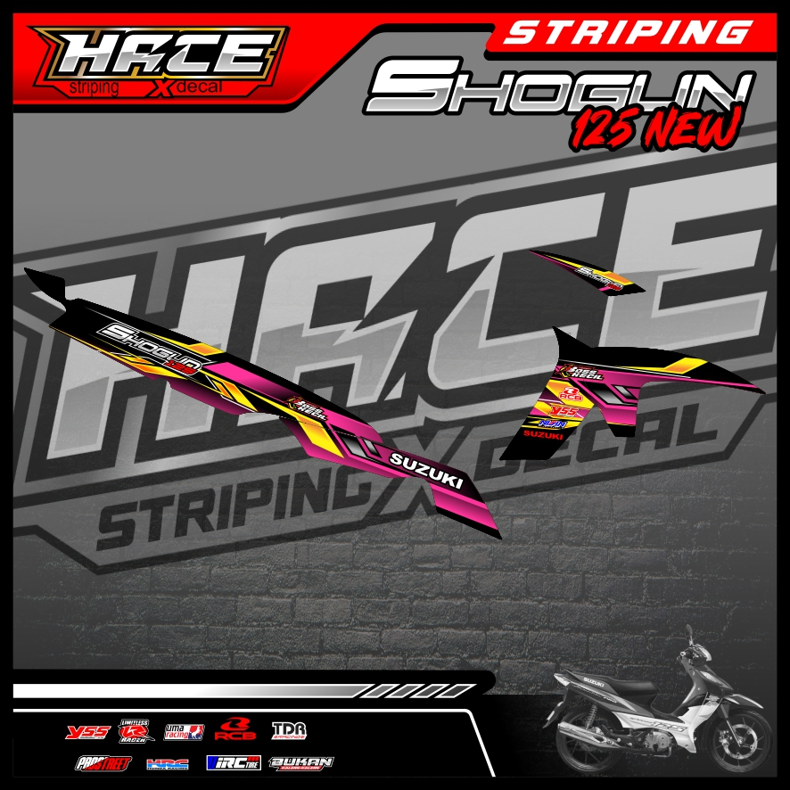 232 STICKER STRIPING SHOGUN 125 NEW - STRIPING SHOGUN 125 NEW PREMIUM