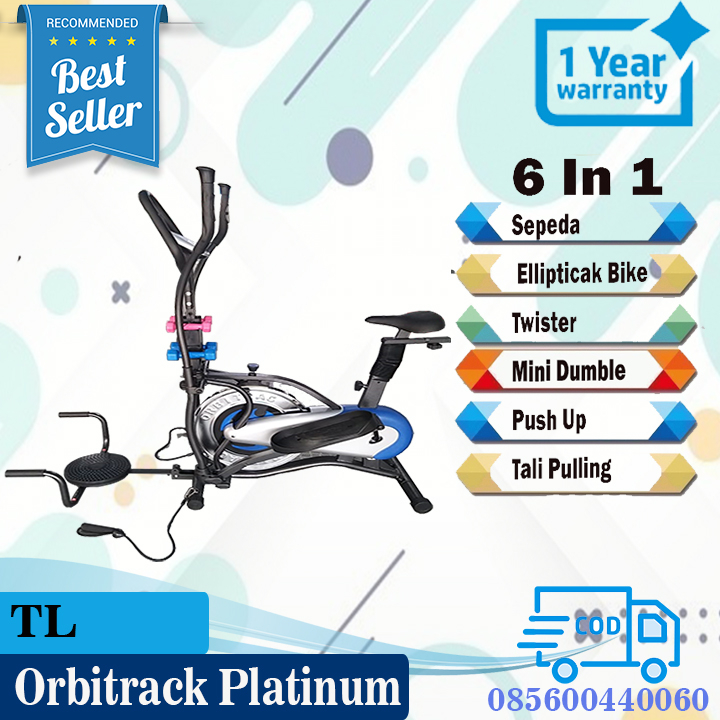 Alat Olahraga Sepeda Statis Orbitrack Platinum Alat Fitness Rumahan Sepeda Terapi