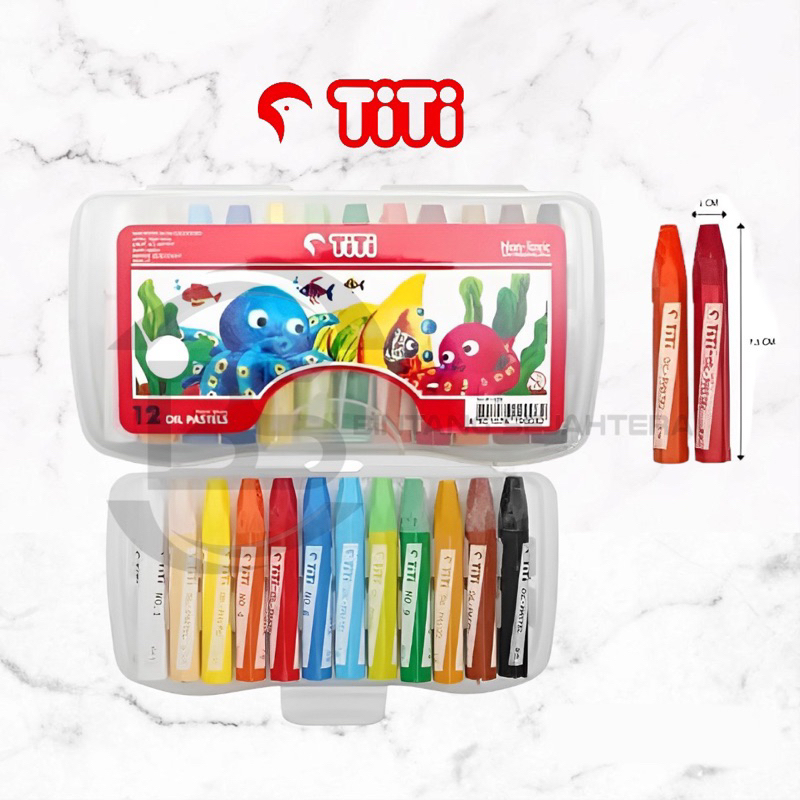

crayon minyak / oil pastel TITI 12 warna