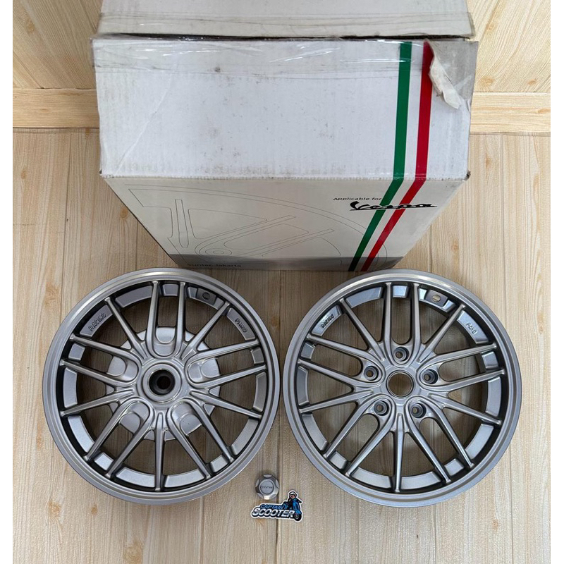 Rims Velg Pako Silver Vespa Sprint Primavera LX S Ring12 R12 Second