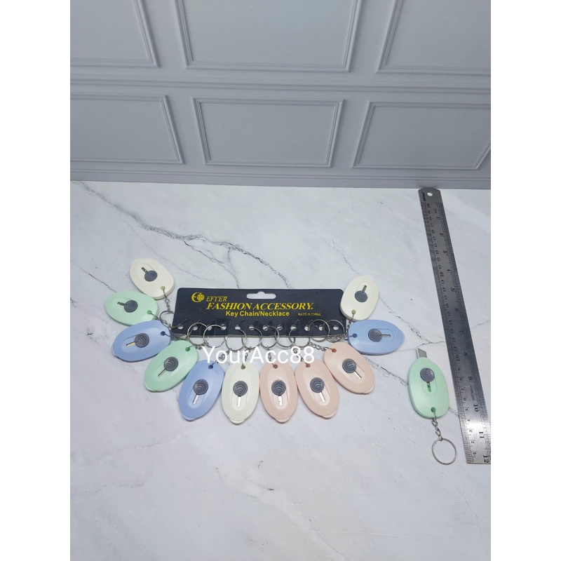 YOUR_ACC_88 (12pcs) GROSIR GANTUNGAN KUNCI CUTTER LUCU KARAKTER isi 12pcs GANTUNGAN KUNCI CUTTER / G