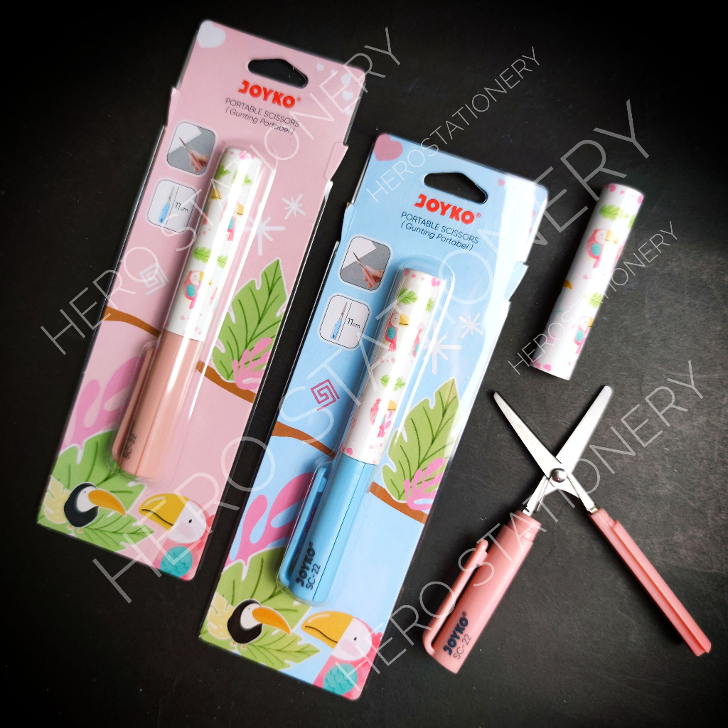 

Gunting lipat portabel motif animal portable scissors joyko SC-22
