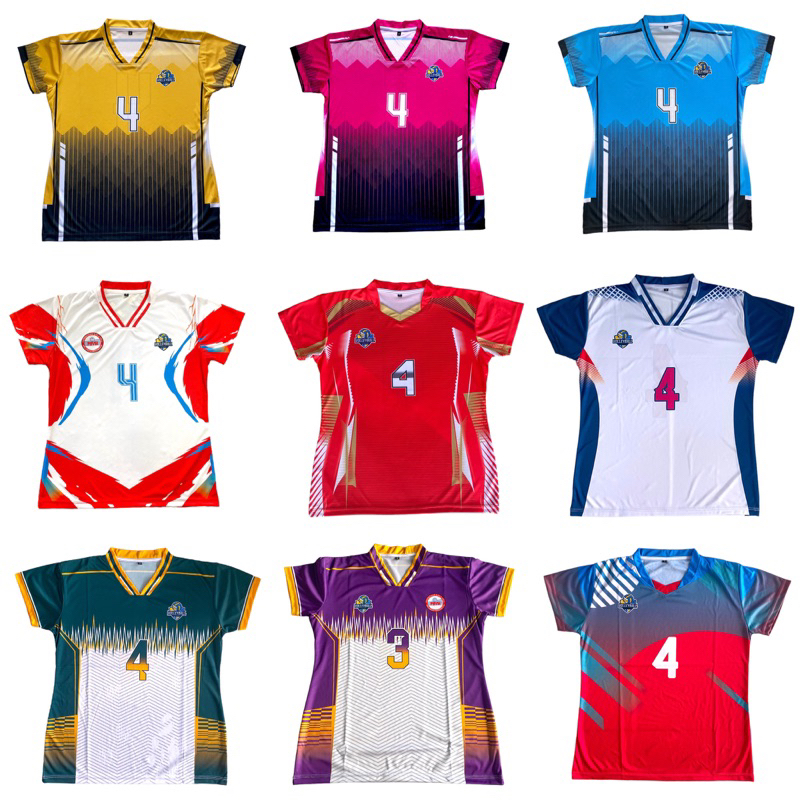 Jersey Voli Cewek Atasan Fullprint