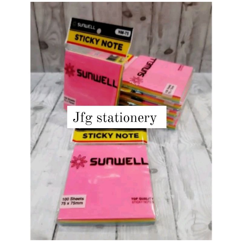 

Sticky Note SUNWELL 75x75 & 15x75 5warna