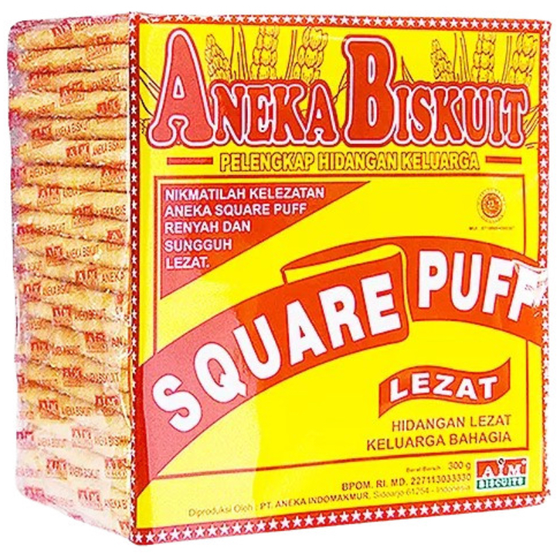 

AIM ANEKA BISKUIT SQUARE PUFF 300GR