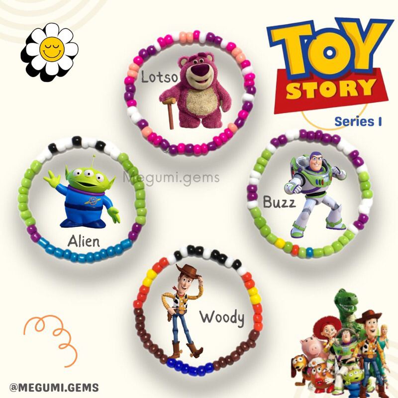 Beads Toy Story | Gelang Lotso Woody | Gelang Manik