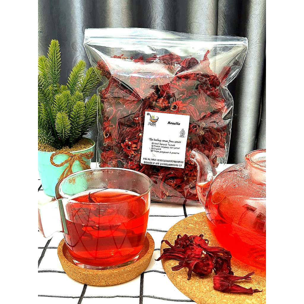 

p4yu Bunga Rosella Merah Kering Gram Rempah Bu Risma