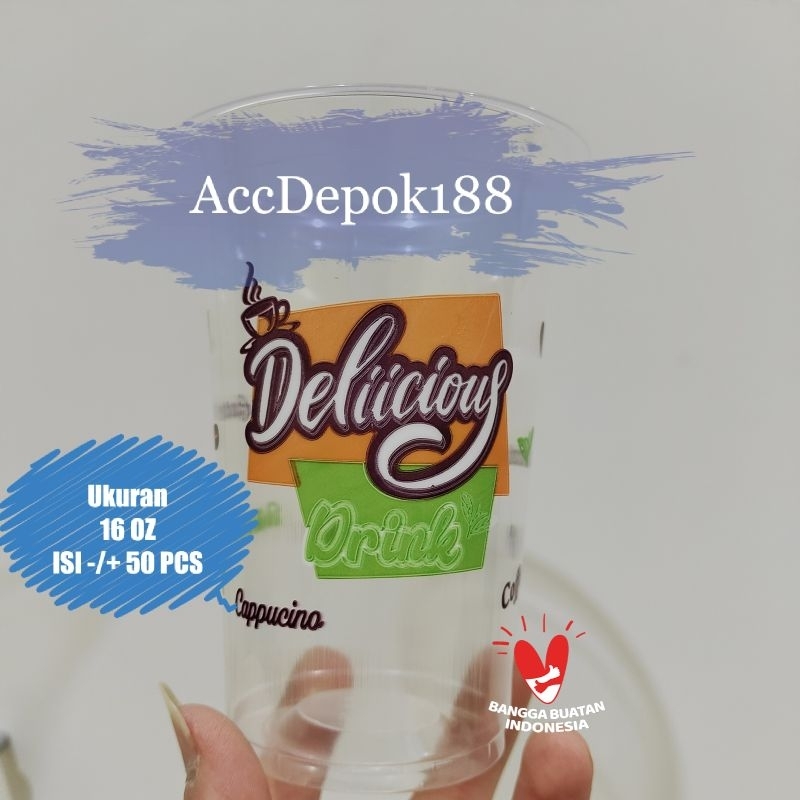 

2Xbtygneal Sakha Snack ) Gelas Plastik Delicious Drink / Cup Capucino / Cafe Latte / Chocolate /