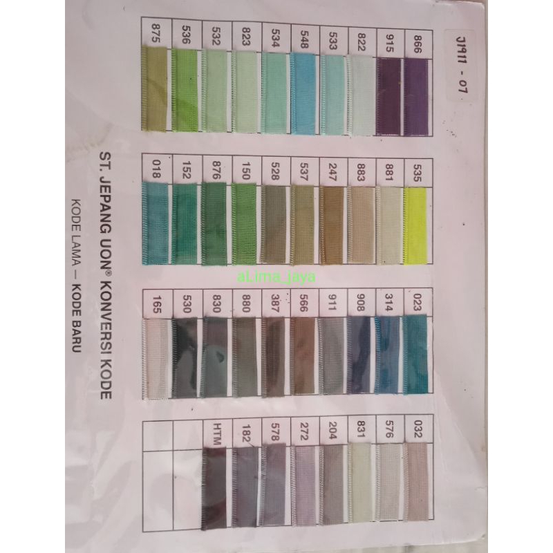 sleting jepang uon 25cm/50cm lusinan