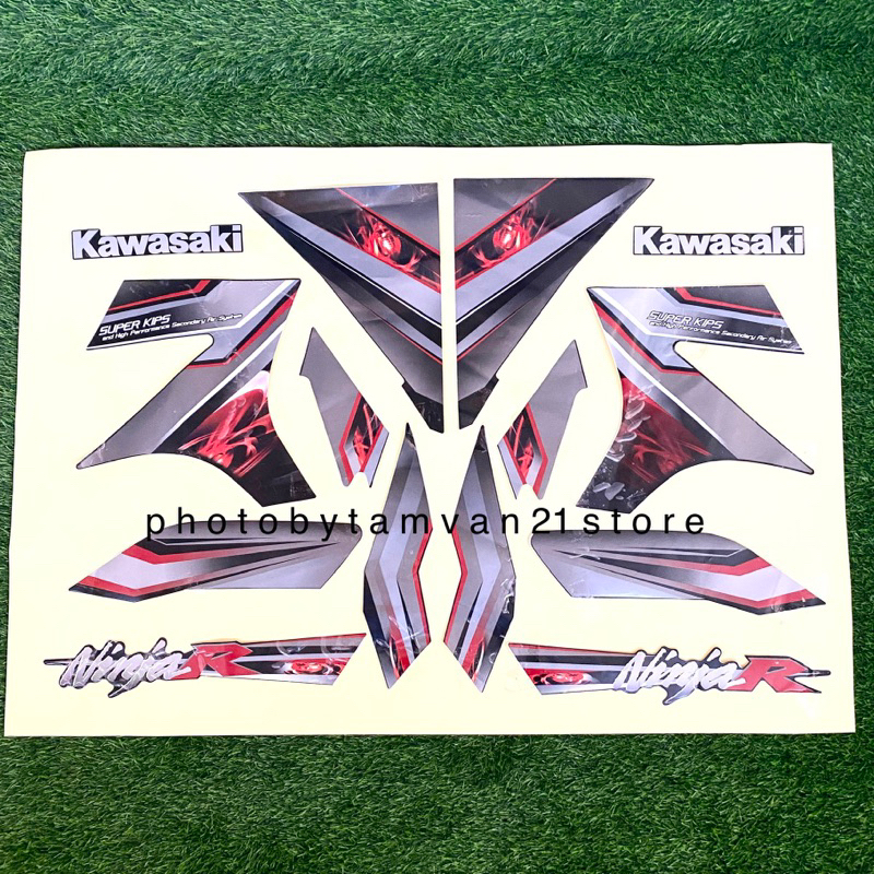 STICKER STRIPING NINJA R 2010 ORIGINAL KAWASAKI