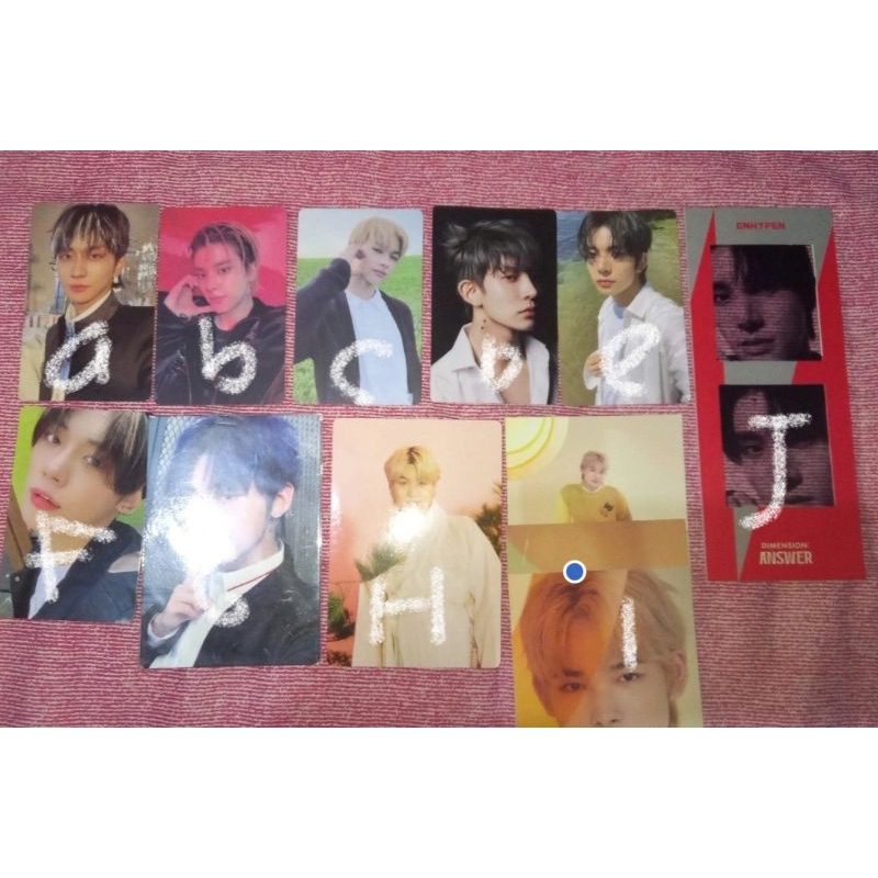 SALEPC OFFICIAL ENHYPEN DARK BLOOD,DIMENSION DILEMA,ALBUM ONLY DARK BLOOD NIKI VER,POSTCARD WEATHERL