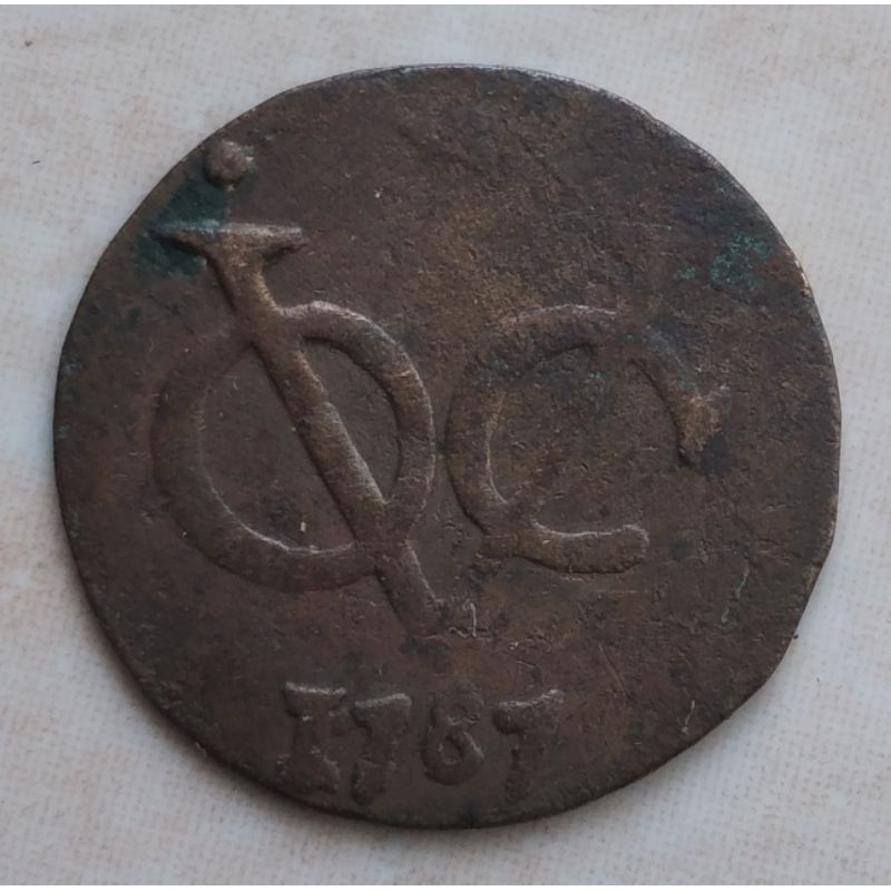 Koin Kuno 1  Doit VOC 1787 West Friesland Lokal Local - YN697