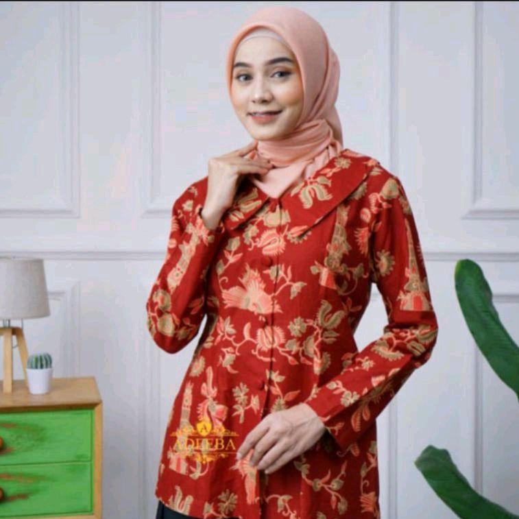Baju batik DWP dharma wanita persatuan terbaru full furing batik Dharmawanita terbaru seragam batik 