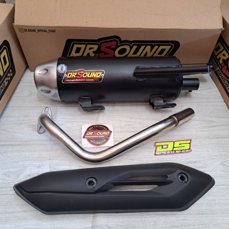 Knalpot Copy Cms by Dr Sound Gen 1 Genio Beat Deluxe Scoopy 2020 Knalpot Dr Sound Fullset