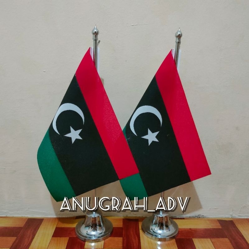 

tiang stainless bendera meja LIBYA
