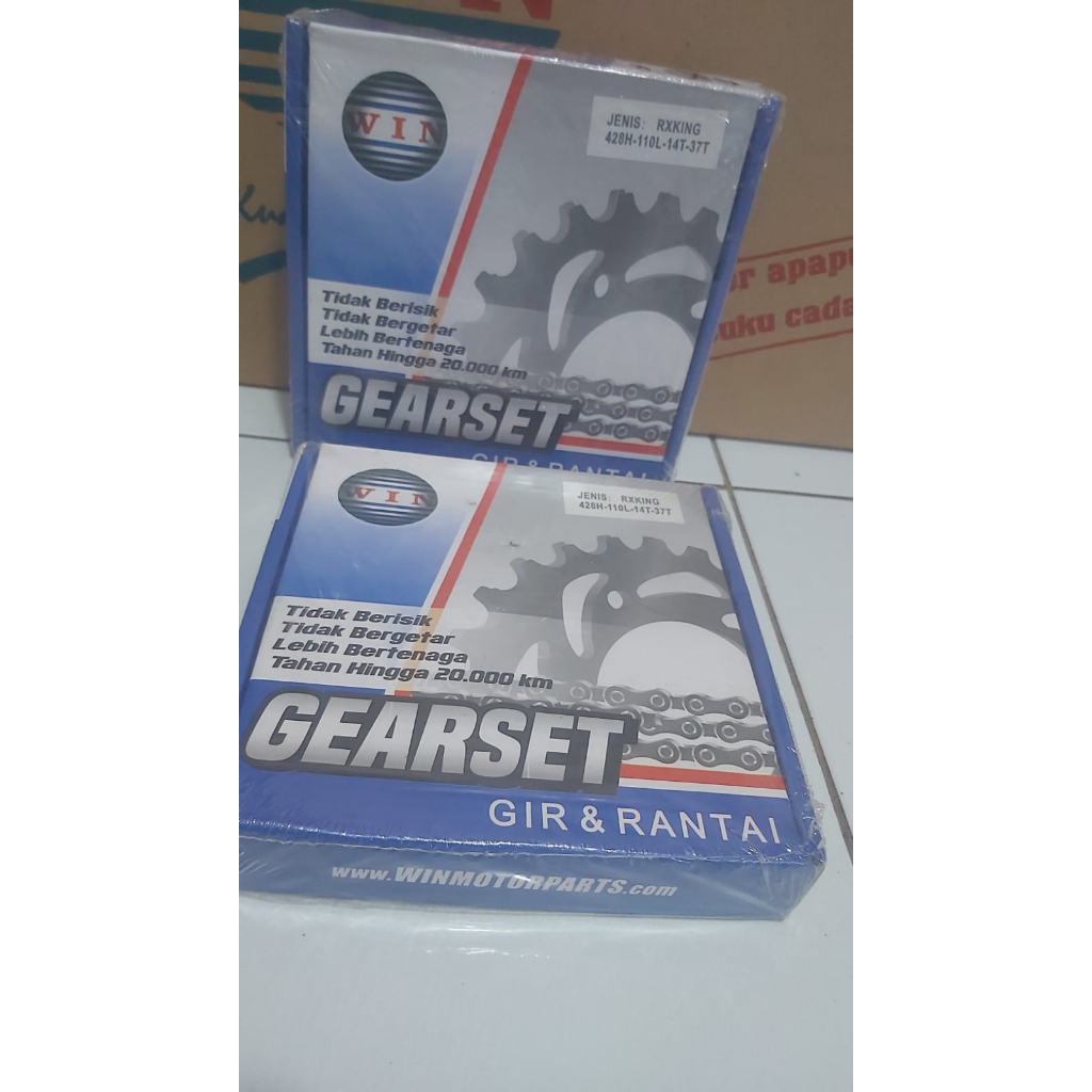 gear set rx king/gear rantai rx king/win