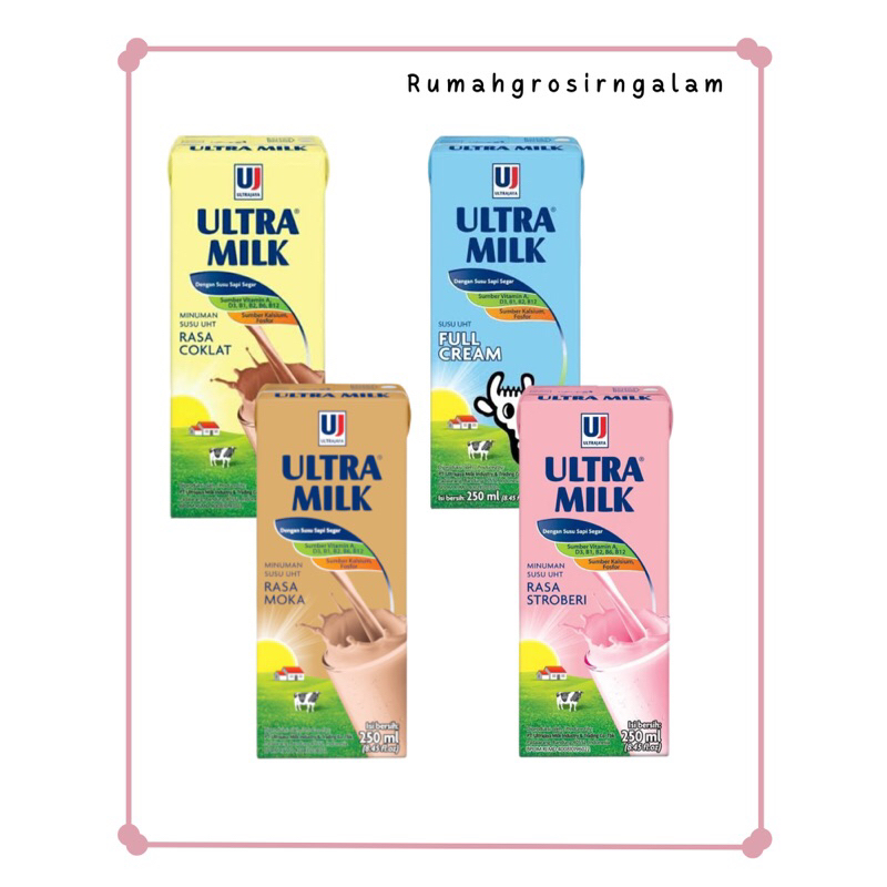 

Susu Ultra Milk UHT 250ml (1 karton)