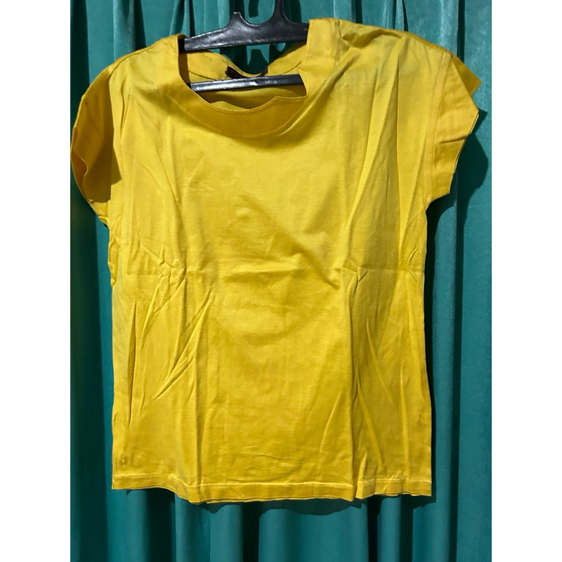 baju kaos kuning polos unisex