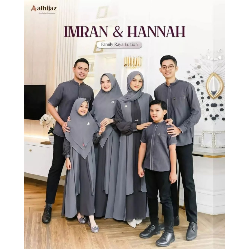 famset family set imran dan hannah series couple sarimbit keluarga lebaran 2024 terbaru