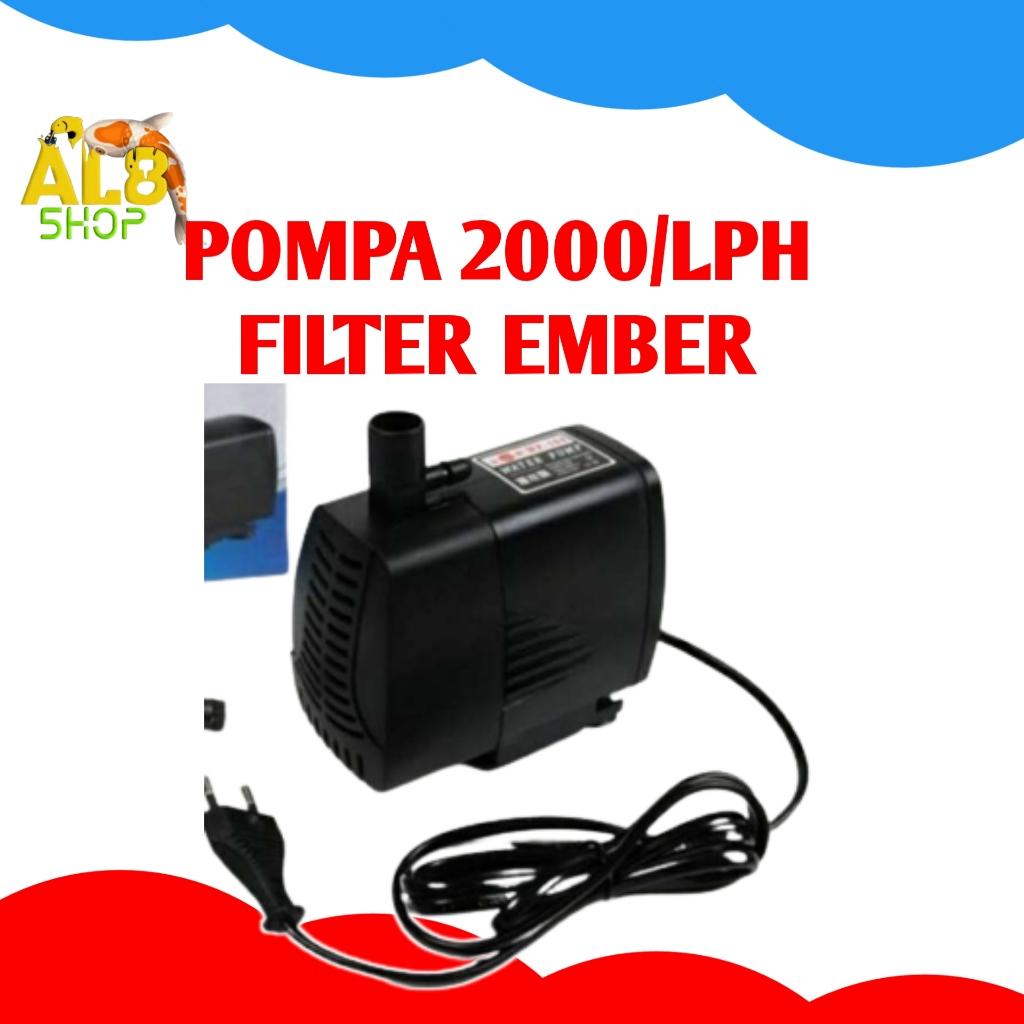 pompa kolam ikan hias ikan koi 2000lph