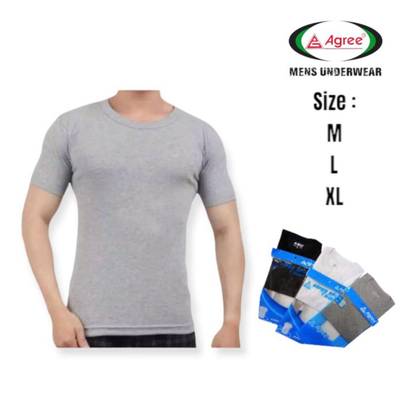 [1Pcs] Agree Sport/ Kaos Oblong Pria Agree Sport