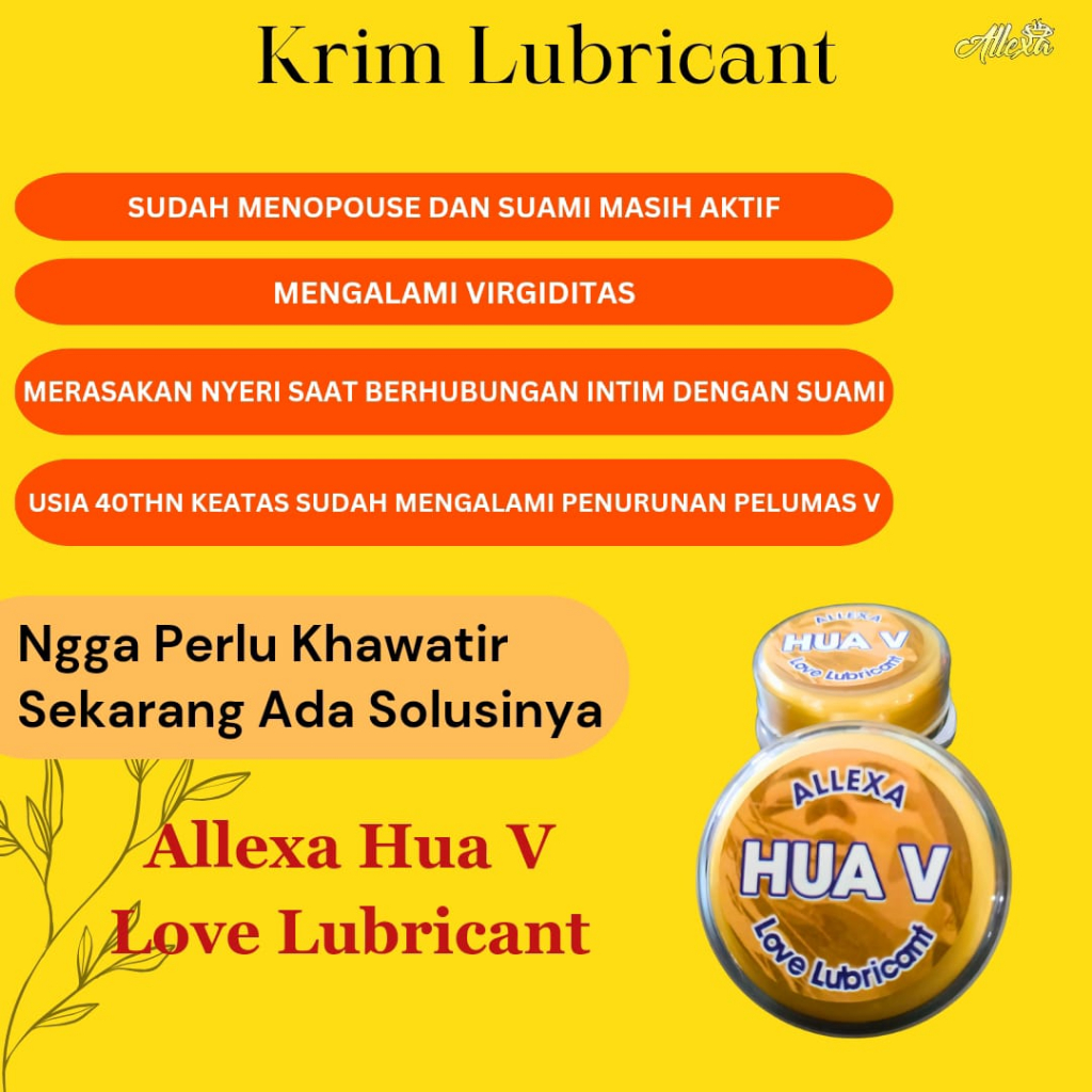 Pelumas Wanita Alami Terlaris / Hua V Hot Lubricant / Pelumas Herbal