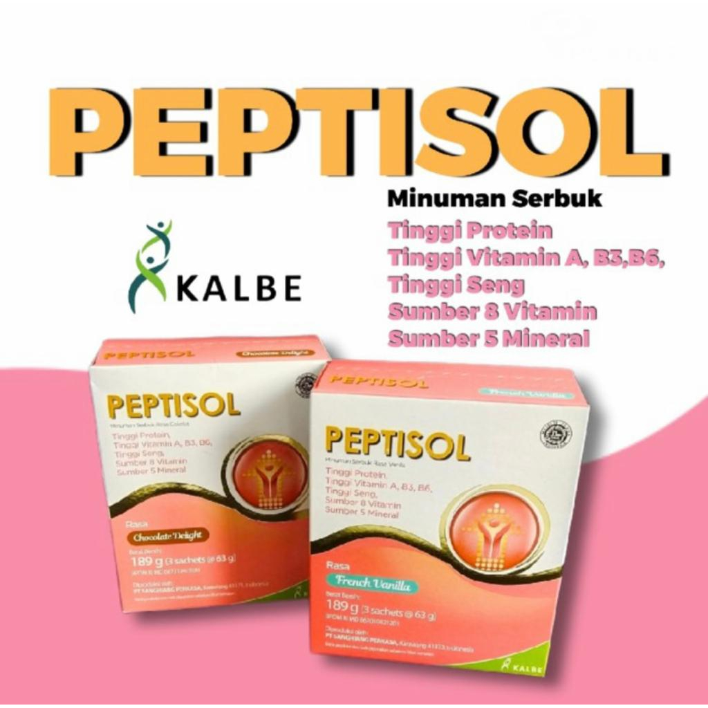 

Susu Peptisol 185gram - Nutrisi Tinggi Protein - coklat dan vanila