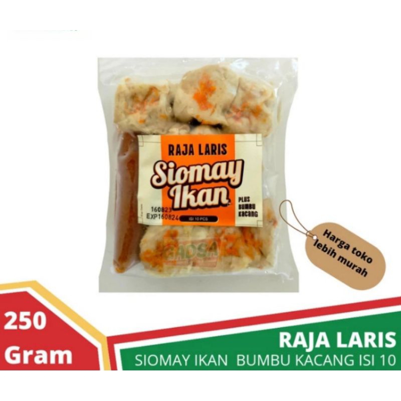 

Siomay Ikan Bumbu Kacang Raja Laris Isi 10