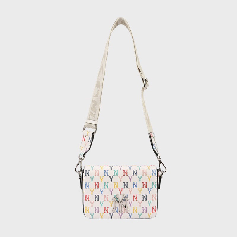 Classic Monogram Rainbow Hoodie Bag NY (Ivory) 100% Original