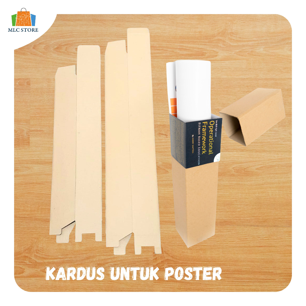 

Kardus Panjang untuk Poster + Wrap (packing lebih aman)