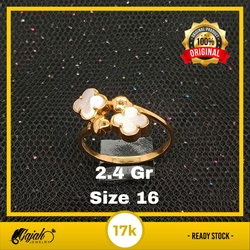 Cincin Emas 17K - 2.4 gr Kadar 750 - 1589