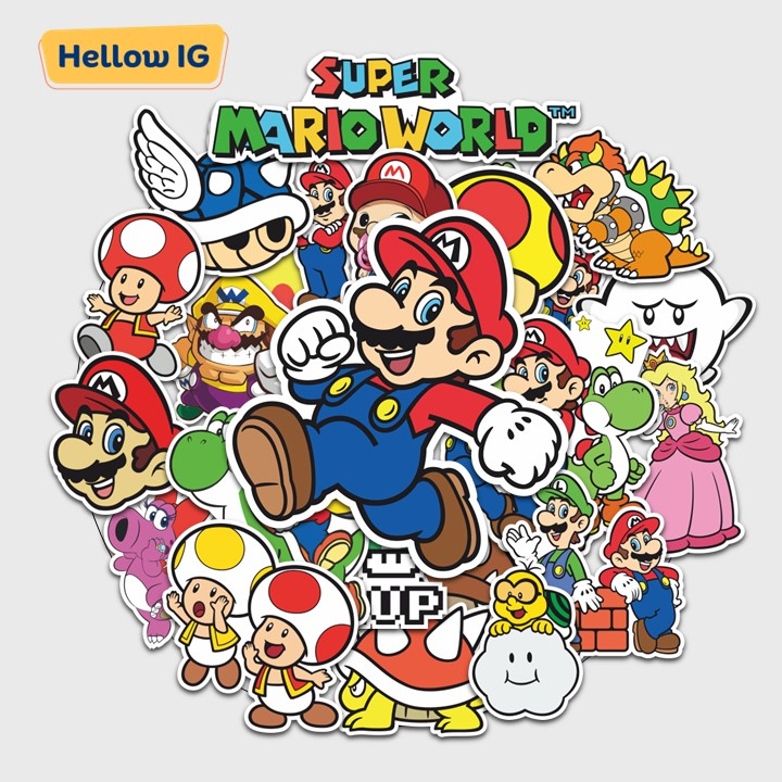 

STICKER PACK | STIKER MARIO BROS | MARIO BROSS | STIKER BOTOL | STIKER LUCU AESTHETIC WATERPROOF