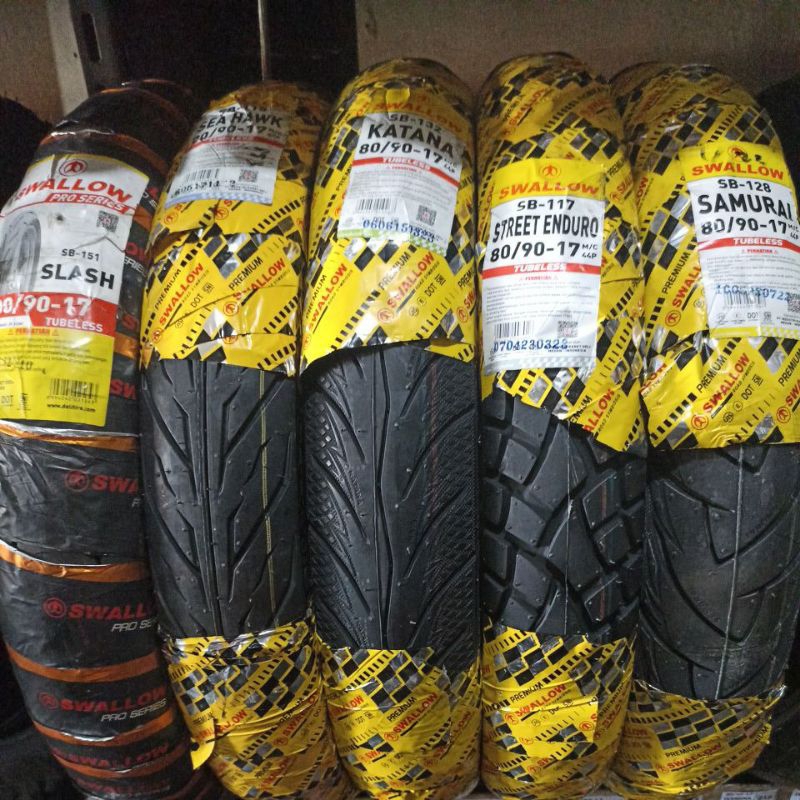 Ban Swallow Tubeless 80/90-17 Softcompoun SB 151 Slash / SB 117 Street Enduro / SB 115 Sea hawk/ SB 