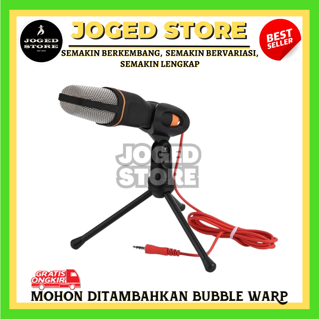 MIKROFON CONDENSER MICROPHONE SF-666B | MIC CONDENSER KABEL | MIC KABEL YOUTUBER