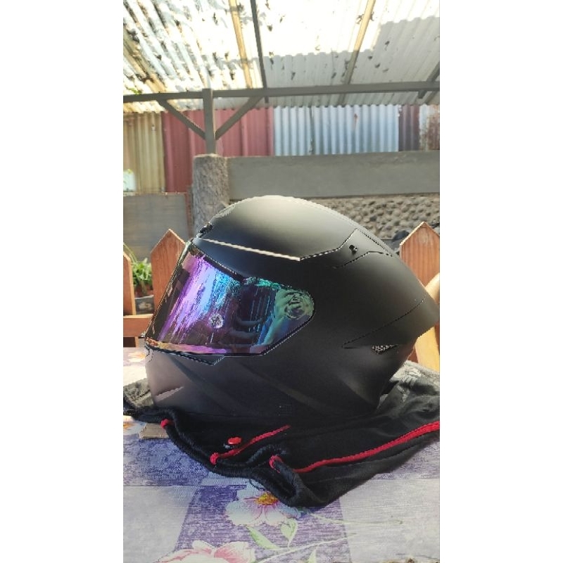 KYT TTC Black Doff Size L