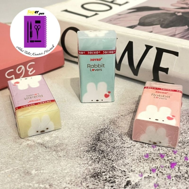 

PENGHAPUS JOYKO ER-132 RABBIT LOVERS HAPUSAN ALAT-ALAT SEKOLAH AESTHETIC COD SUPER LUCU