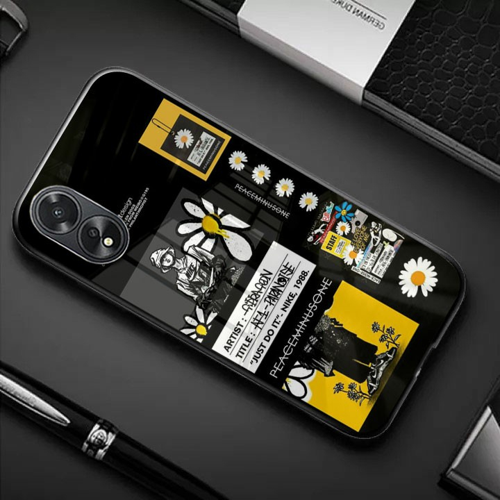 (GC 106) Softcase kaca Oppo A38 - kesing hp Oppo A38 - Case Oppo A38 - Casing Oppo A38 - Silikon hp 