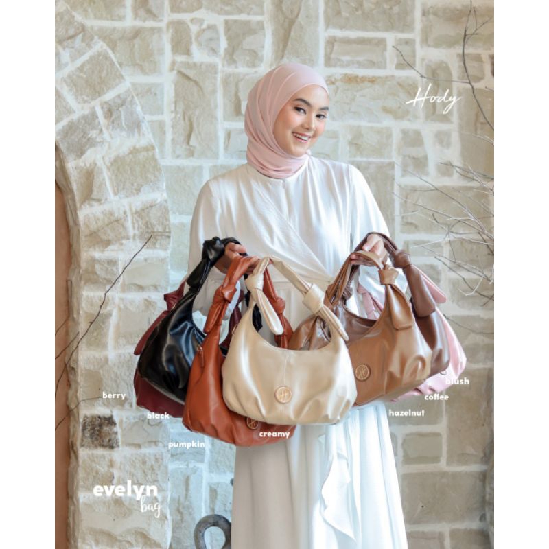 Evelyn Bag Tas Kantor Wanita selempang Original Branded Hody Casual Cantik Cute Lucu Elegan Fashion 